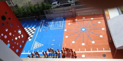 Okul Oyun Alanı ve Parkurları Çizgi Uygulamaları