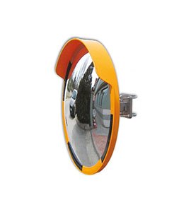 Trafik Güvenlik Aynası 60 cm ve 2.5 m Galvaniz Flanşlı Direk Set